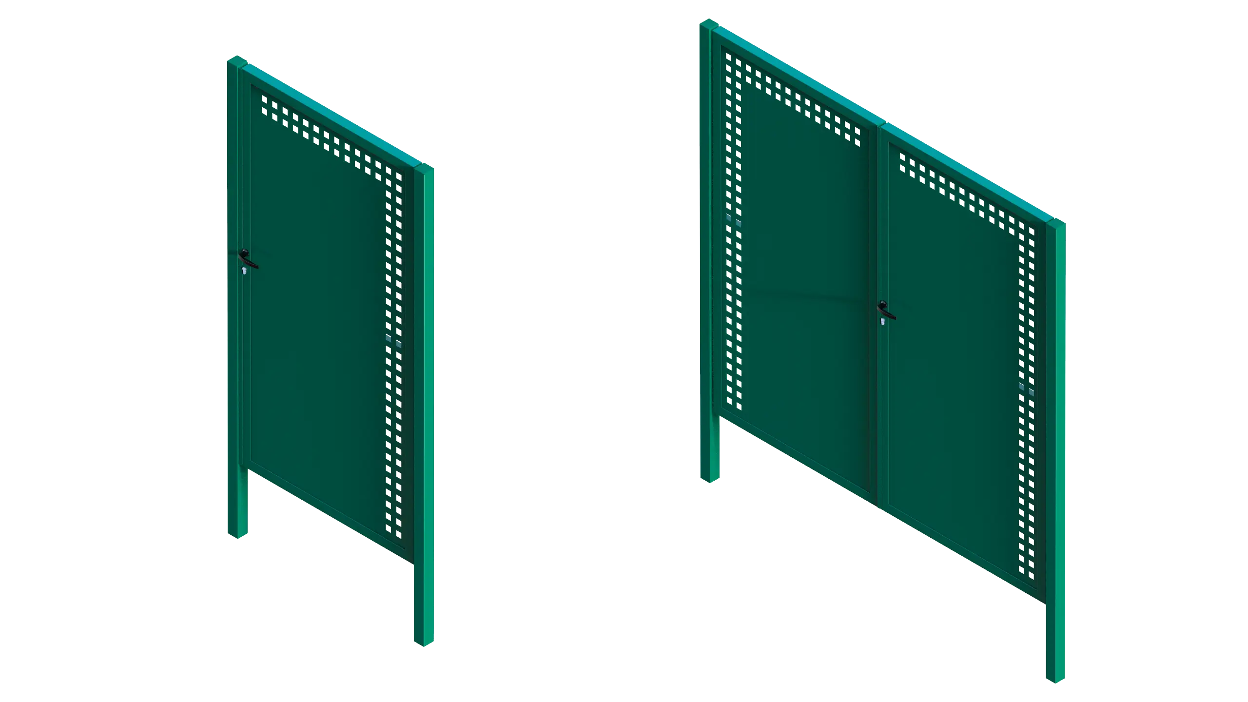 Puerta chapa perforada